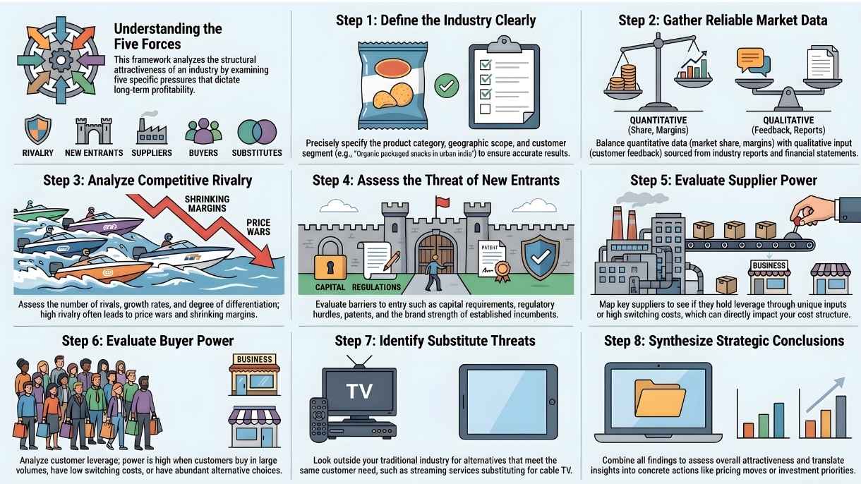 Porter's Five Forces Step Process